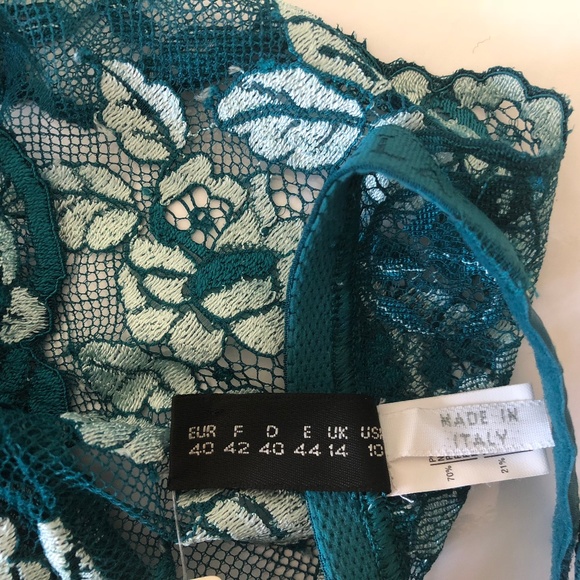 La Perla Bra 34 36 B C Full Bralette Mesh Lace - Picture 8 of 8